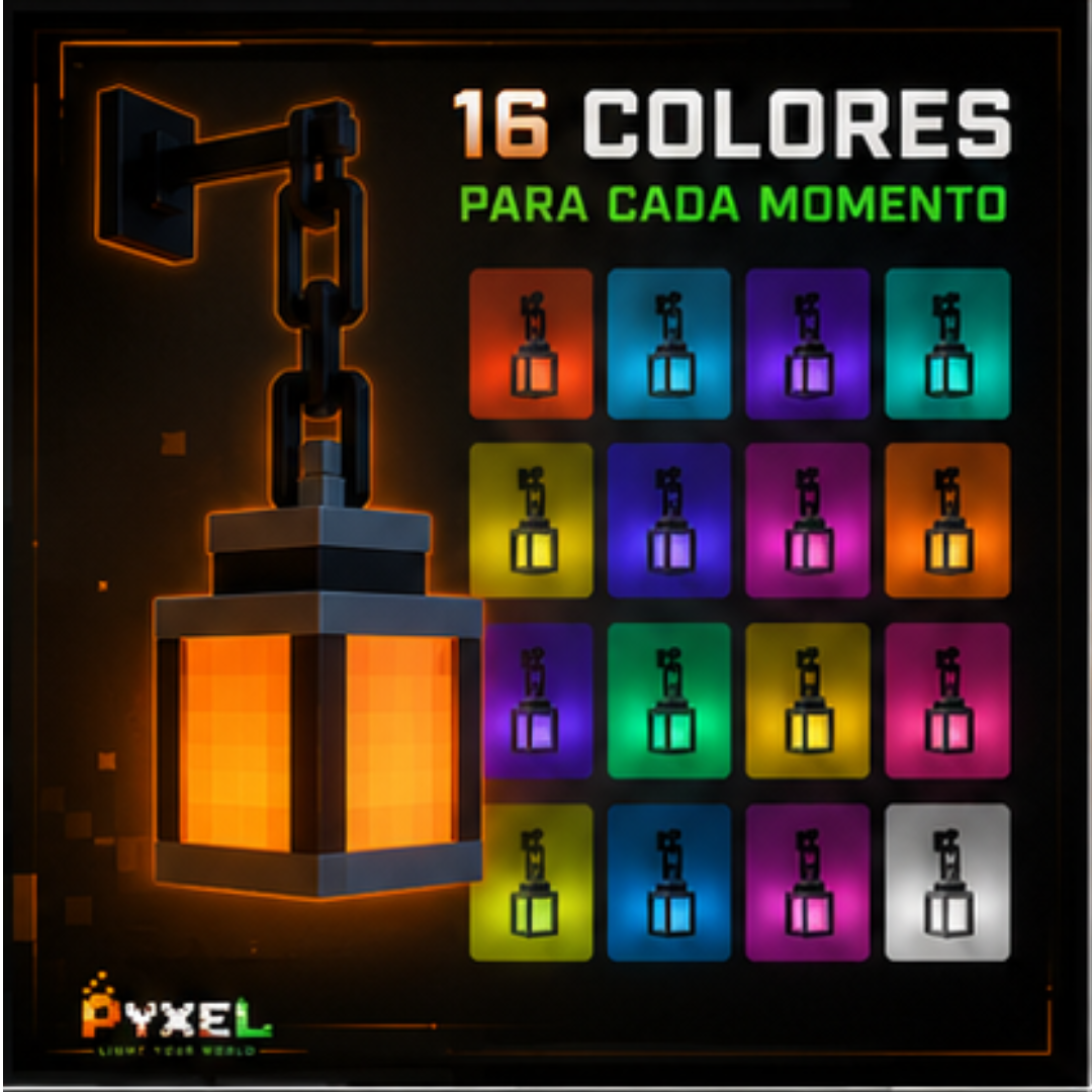 Farol De MINECRAFT Multicolor