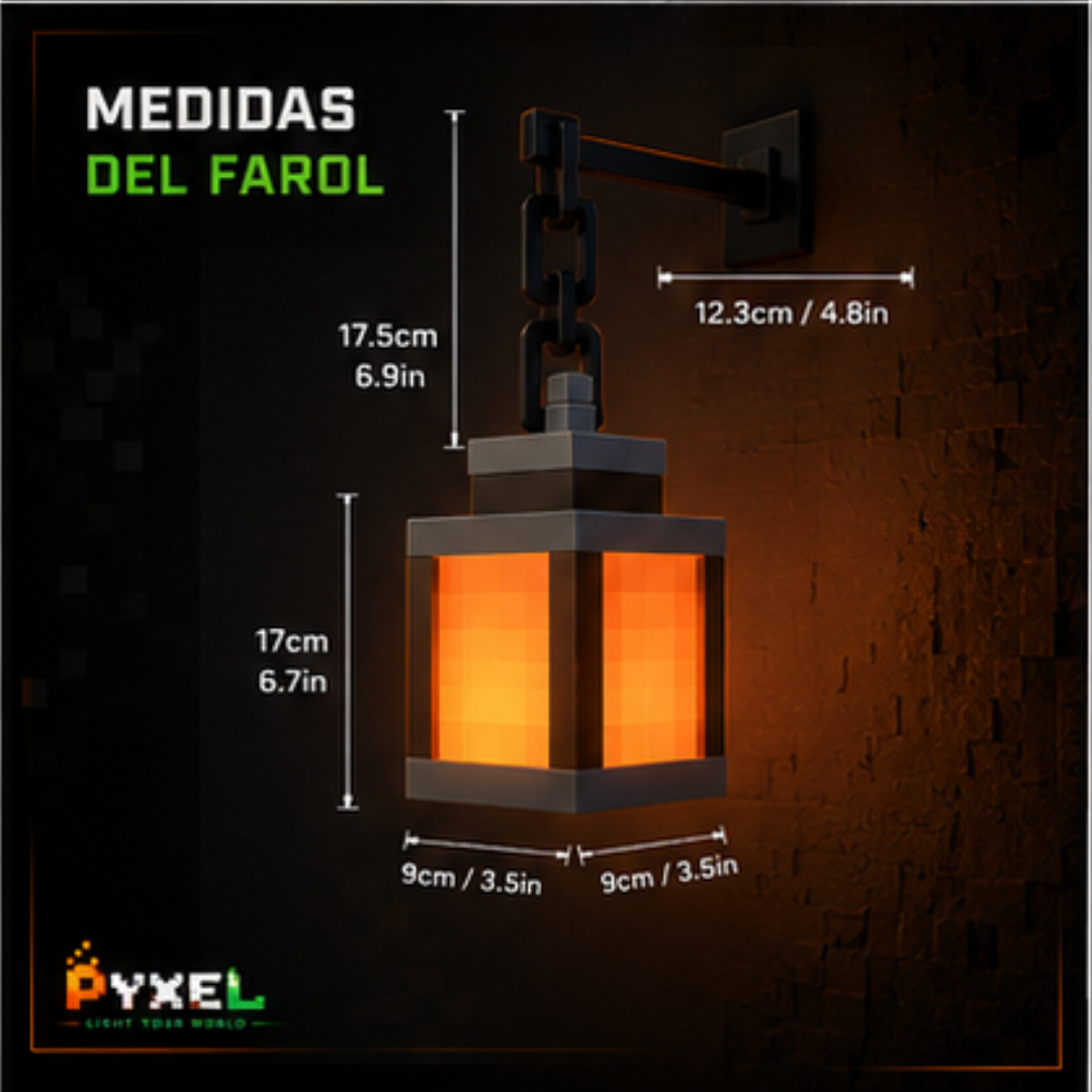 Farol De MINECRAFT Multicolor